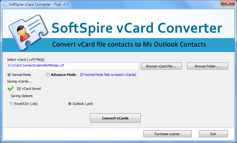 Import Multiple vCards into Outlook 3.8 full